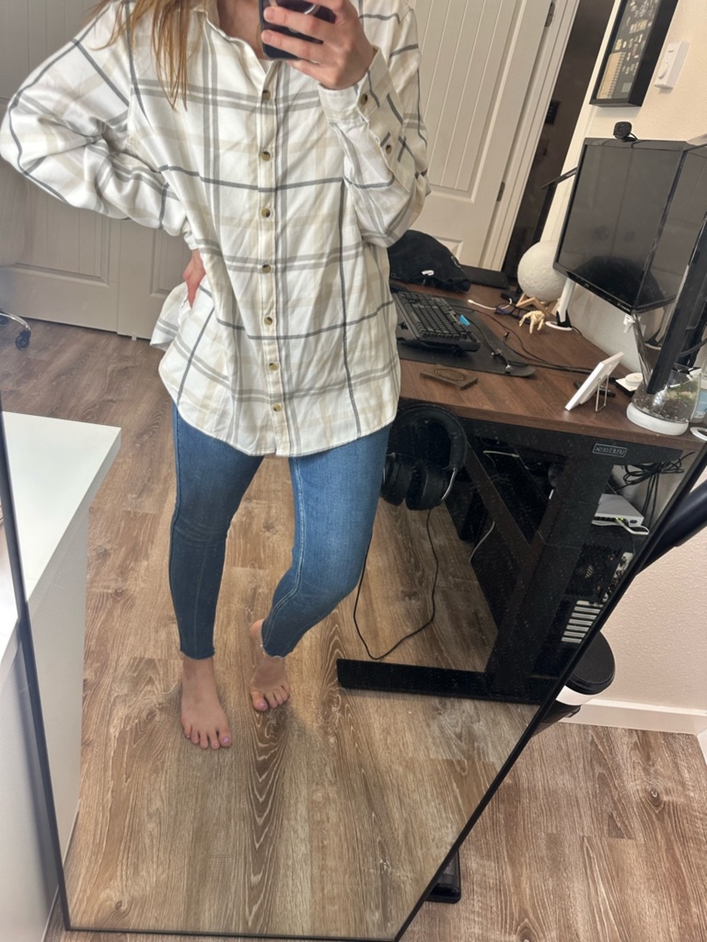 Jachs Girlfriend Plaid Button-Down Shirt